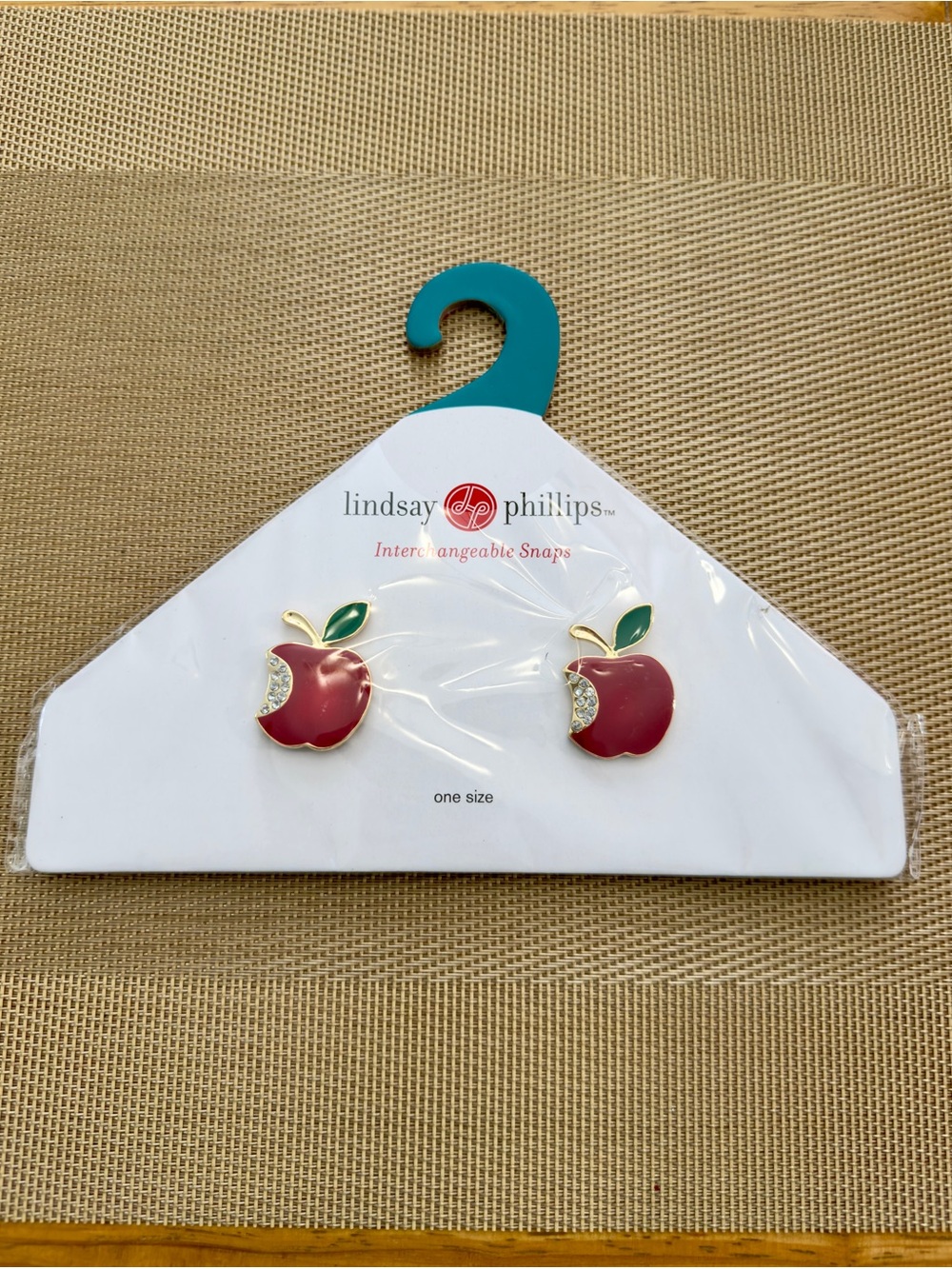 lindsay phillips Red Apple Interchangeable Snaps